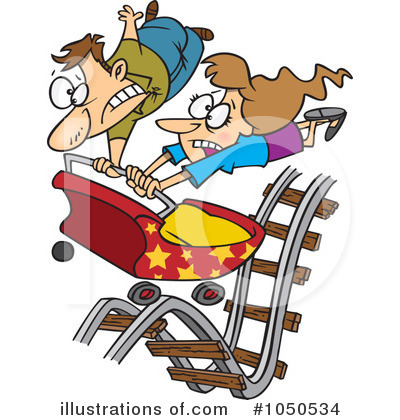 Roller Coaster Clipart #1050534 by toonaday