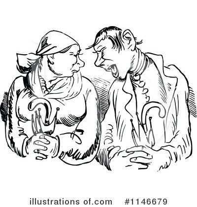 Royalty-Free (RF) Couple Clipart Illustration by Prawny Vintage - Stock Sample #1146679