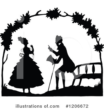 Royalty-Free (RF) Couple Clipart Illustration by Prawny Vintage - Stock Sample #1206672