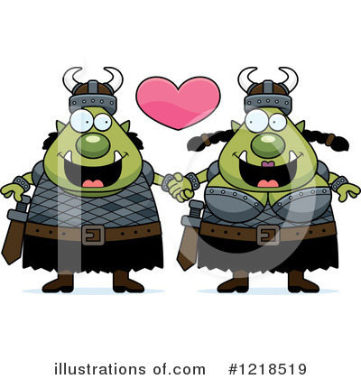 Royalty-Free (RF) Couple Clipart Illustration by Cory Thoman - Stock Sample #1218519