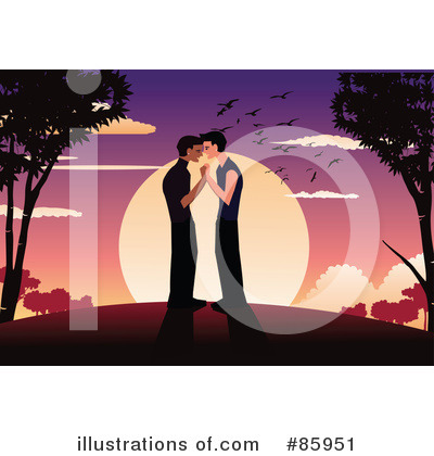 Royalty-Free (RF) Couple Clipart Illustration by mayawizard101 - Stock Sample #85951