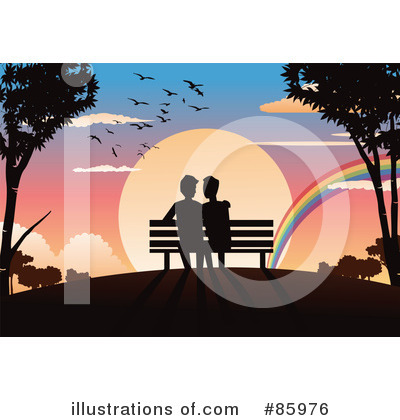 Royalty-Free (RF) Couple Clipart Illustration by mayawizard101 - Stock Sample #85976