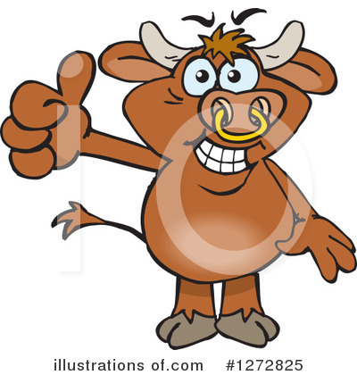 Cow Clipart #1272825 by Dennis Holmes Designs