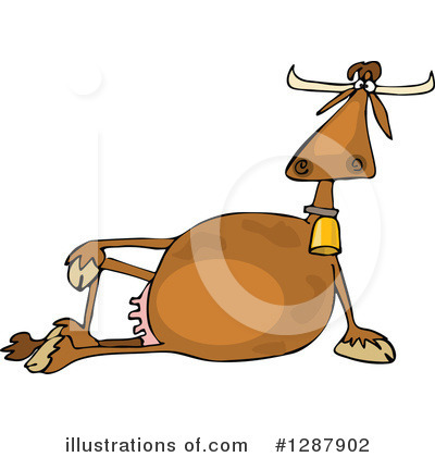Royalty-Free (RF) Cow Clipart Illustration by djart - Stock Sample #1287902