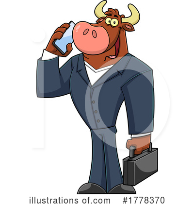Bull Clipart #1778370 by Hit Toon