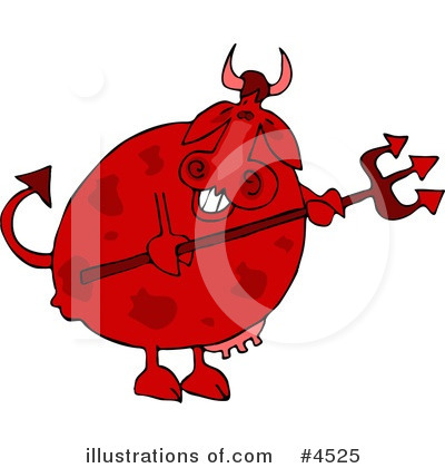 Royalty-Free (RF) Cow Clipart Illustration by djart - Stock Sample #4525