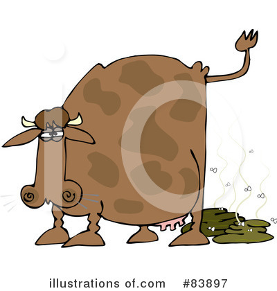 Royalty-Free (RF) Cow Clipart Illustration by djart - Stock Sample #83897
