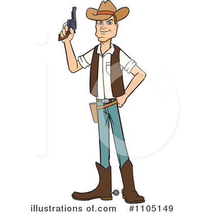 Cowboy Clipart #1105149 by Cartoon Solutions