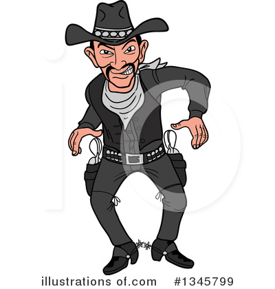 Cowboy Clipart #1345799 by LaffToon