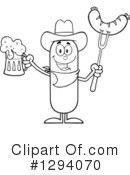 Cowboy Sausage Clipart #1294070 by Hit Toon