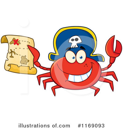 Royalty-Free (RF) Crab Clipart Illustration by Hit Toon - Stock Sample #1169093