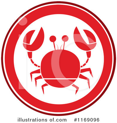 Royalty-Free (RF) Crab Clipart Illustration by Hit Toon - Stock Sample #1169096