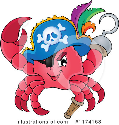Royalty-Free (RF) Crab Clipart Illustration by visekart - Stock Sample #1174168