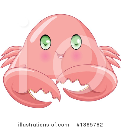 Royalty-Free (RF) Crab Clipart Illustration by Pushkin - Stock Sample #1365782