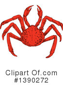 Crab Clipart #1390272 by Vector Tradition SM