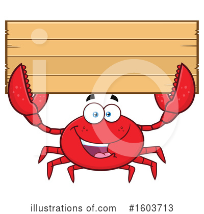 Royalty-Free (RF) Crab Clipart Illustration by Hit Toon - Stock Sample #1603713