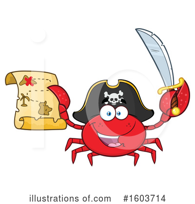 Royalty-Free (RF) Crab Clipart Illustration by Hit Toon - Stock Sample #1603714