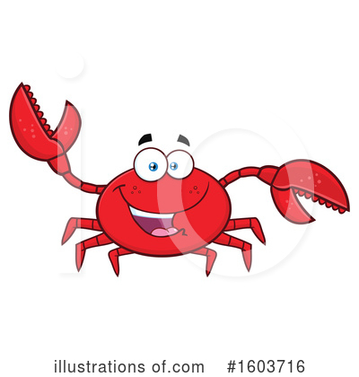 Royalty-Free (RF) Crab Clipart Illustration by Hit Toon - Stock Sample #1603716