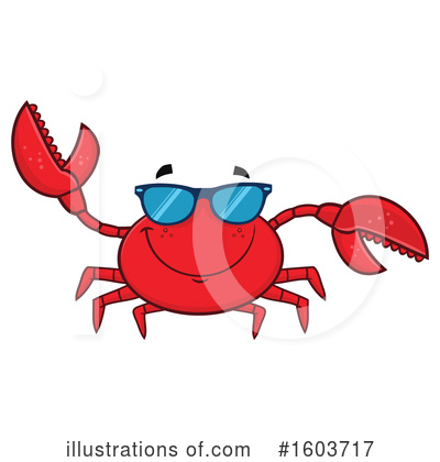 Royalty-Free (RF) Crab Clipart Illustration by Hit Toon - Stock Sample #1603717