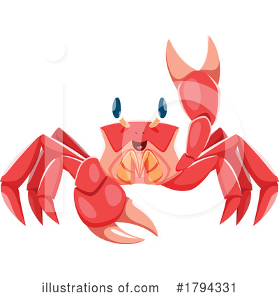Crab Clipart #1794331 by Vector Tradition SM