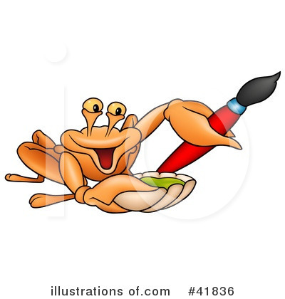 Royalty-Free (RF) Crab Clipart Illustration by dero - Stock Sample #41836