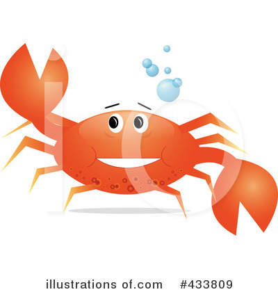 Royalty-Free (RF) Crab Clipart Illustration by Pams Clipart - Stock Sample #433809