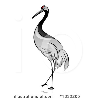 Royalty-Free (RF) Crane Bird Clipart Illustration by BNP Design Studio - Stock Sample #1332205