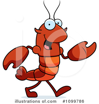 Crayfish Clipart #1099786 by Cory Thoman