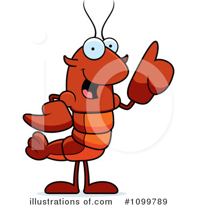 Crayfish Clipart #1099789 by Cory Thoman