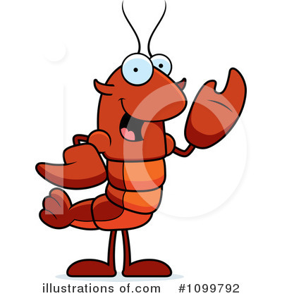 Crayfish Clipart #1099792 by Cory Thoman