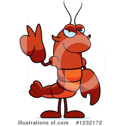 Crayfish Clipart #1232172 by Cory Thoman