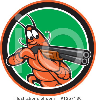 Royalty-Free (RF) Crayfish Clipart Illustration by patrimonio - Stock Sample #1257186