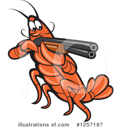 Royalty-Free (RF) Crayfish Clipart Illustration by patrimonio - Stock Sample #1257187