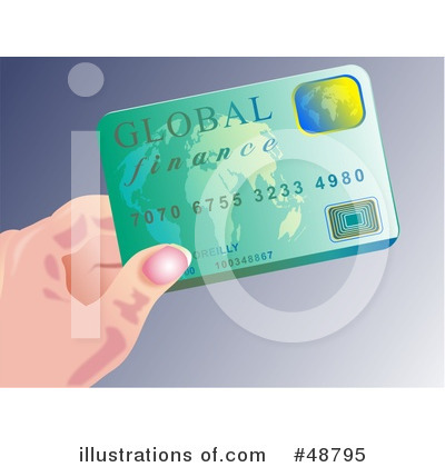 Royalty-Free (RF) Credit Card Clipart Illustration by Prawny - Stock Sample #48795