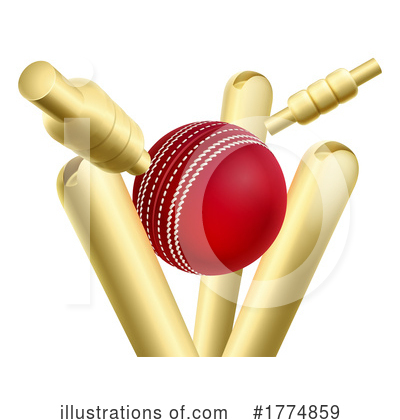 Royalty-Free (RF) Cricket Ball Clipart Illustration by AtStockIllustration - Stock Sample #1774859