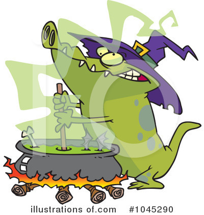 Royalty-Free (RF) Crocodile Clipart Illustration by toonaday - Stock Sample #1045290