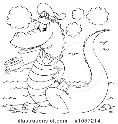 Alligator Clipart #1057214 by Alex Bannykh