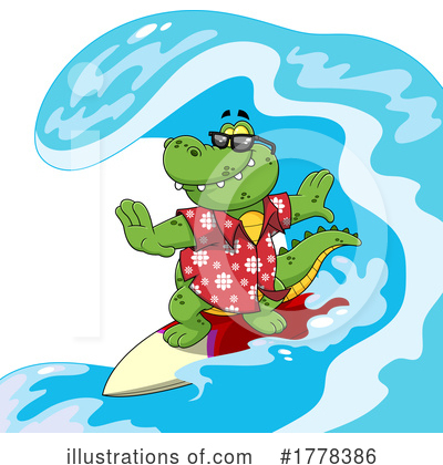 Crocodile Clipart #1778386 by Hit Toon