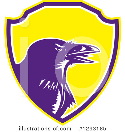 Royalty-Free (RF) Crow Clipart Illustration by patrimonio - Stock Sample #1293185