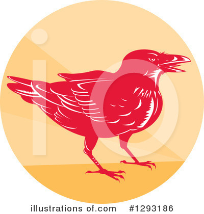 Royalty-Free (RF) Crow Clipart Illustration by patrimonio - Stock Sample #1293186
