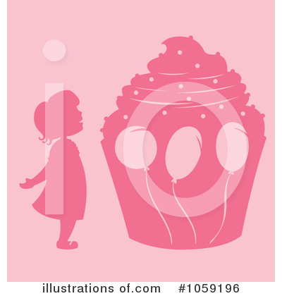 Royalty-Free (RF) Cupcake Clipart Illustration by Cherie Reve - Stock Sample #1059196