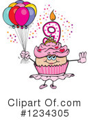 Cupcake Clipart #1234305 by Dennis Holmes Designs