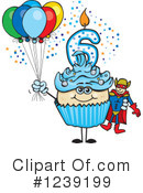 Cupcake Clipart #1239199 by Dennis Holmes Designs