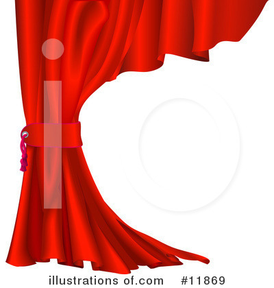 Theater Curtains Clipart #11869 by AtStockIllustration