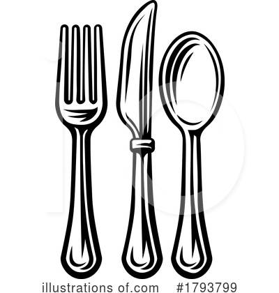 Cutlery Clipart #1793799 by AtStockIllustration