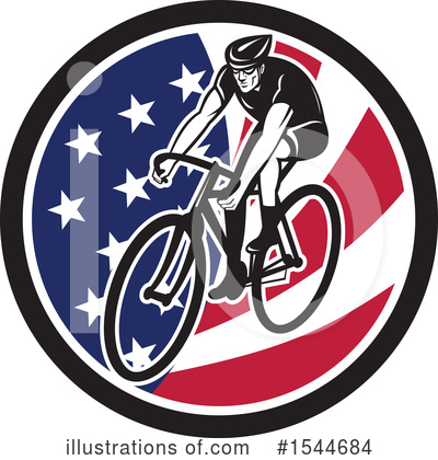 Royalty-Free (RF) Cyclist Clipart Illustration by patrimonio - Stock Sample #1544684