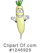 Daikon Radish Clipart #1246929 by Vector Tradition SM