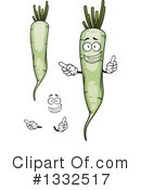 Daikon Radish Clipart #1332517 by Vector Tradition SM