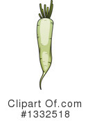 Daikon Radish Clipart #1332518 by Vector Tradition SM