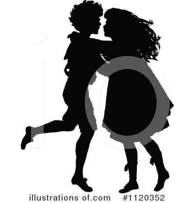 Royalty-Free (RF) Dancing Clipart Illustration by Prawny Vintage - Stock Sample #1120352